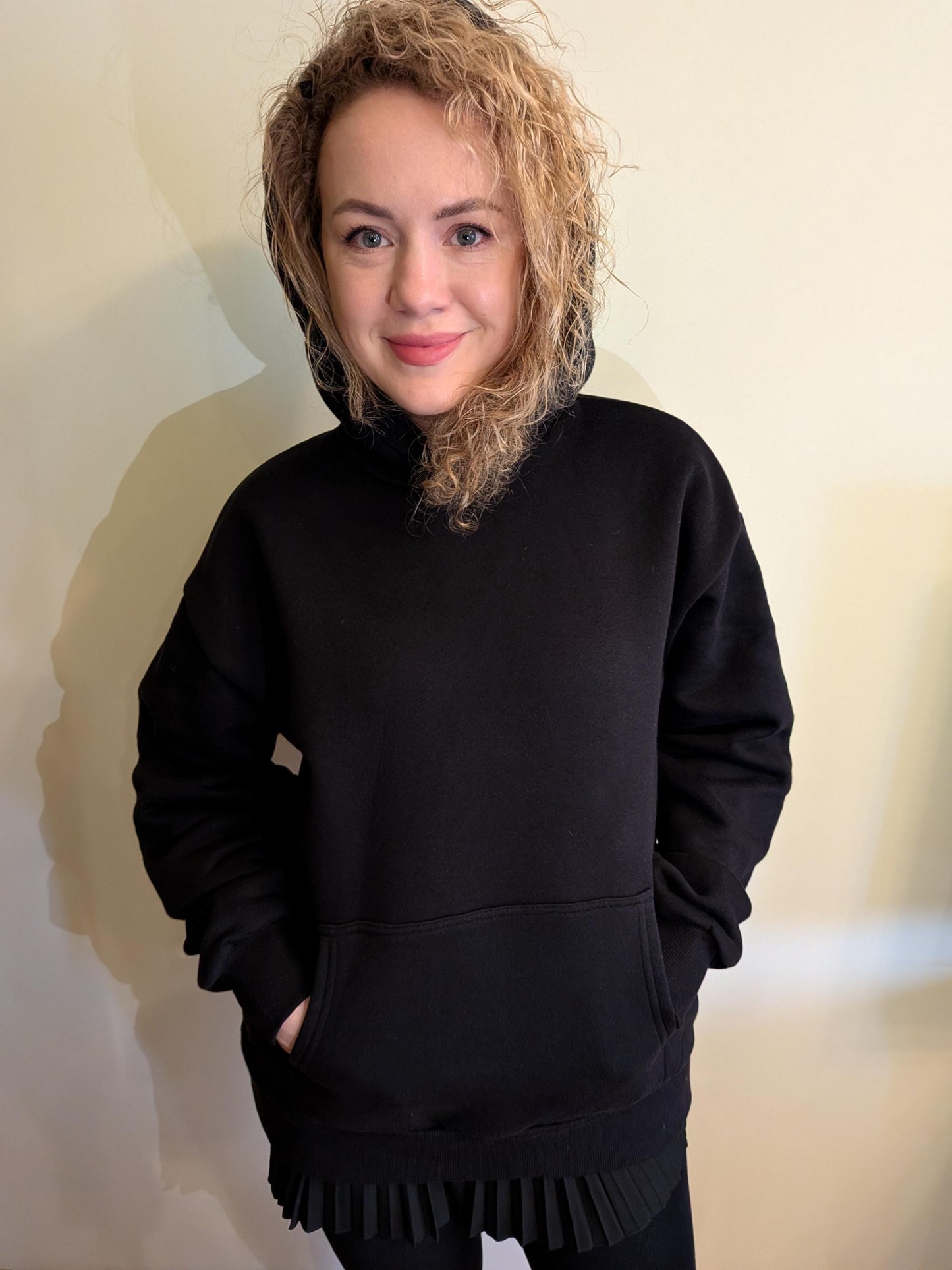Hand‑Painted Bleach Art Hoodie