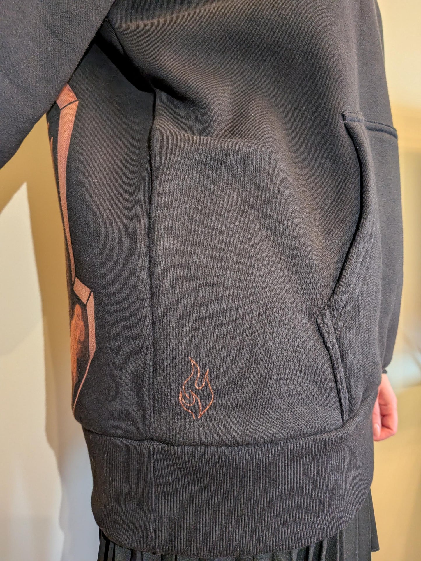 Hand‑Painted Bleach Art Hoodie