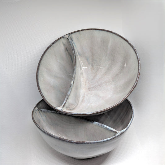 Two-Section Ceramic Serving Bowl