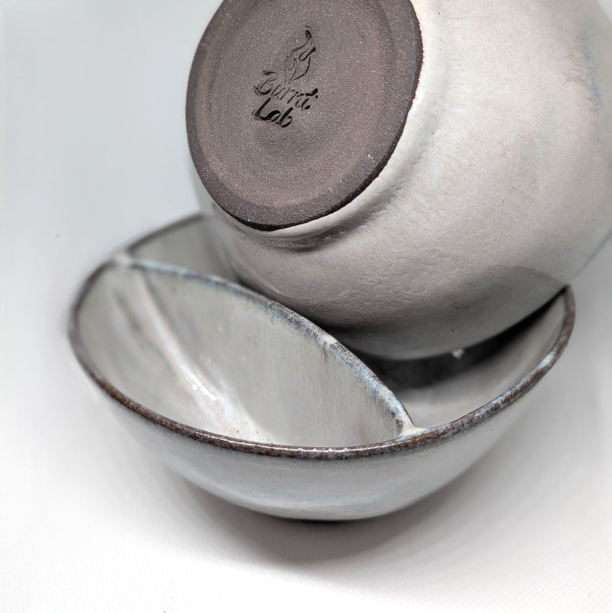 Two-Section Ceramic Serving Bowl