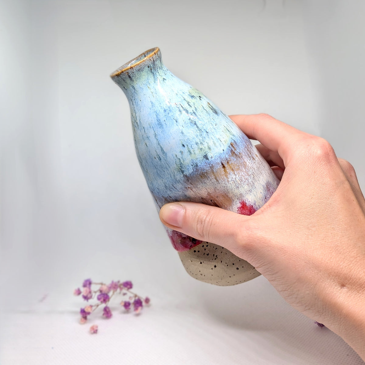 Vase & Oil Bottle